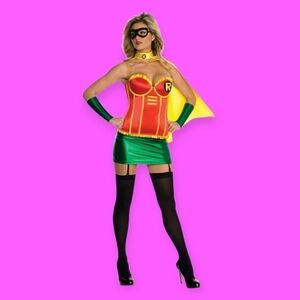 Rubie's Robin Corset Superhero DC Comics Justice League Costume Size Small